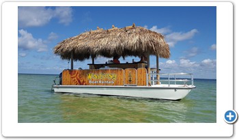 "Pontyki" our Tiki Bar Boat